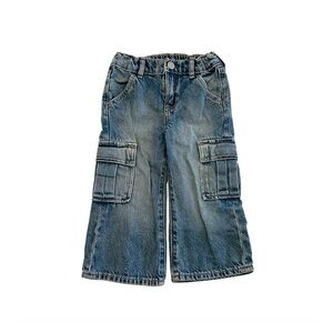 GAP Blue Relaxed Fit Jeans with Wide Leg